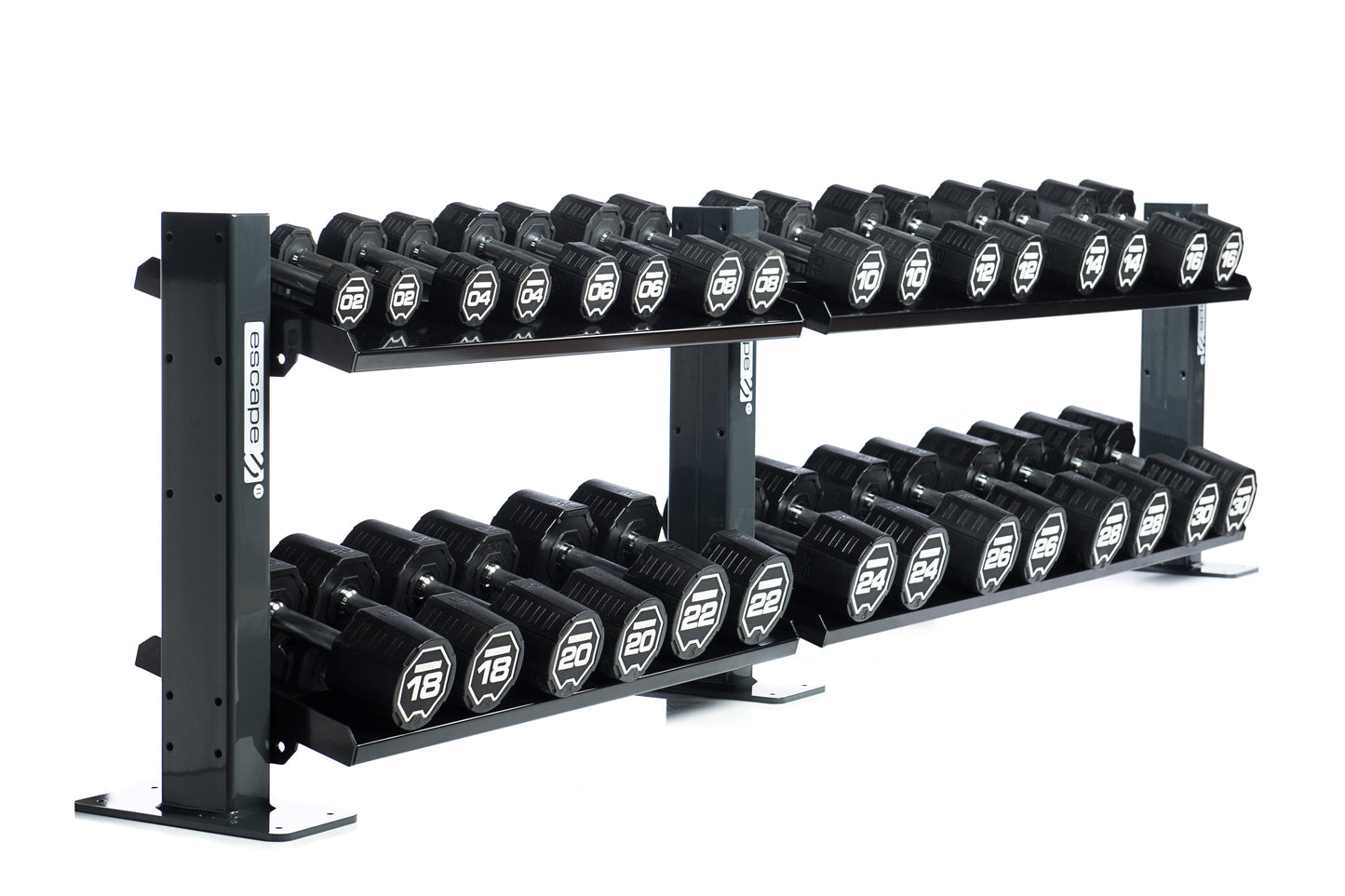 Urethane Dumbbell Set 1-10kg  2-20kg 22-30kg 32-40kg 42-50kg GymFitnessUk