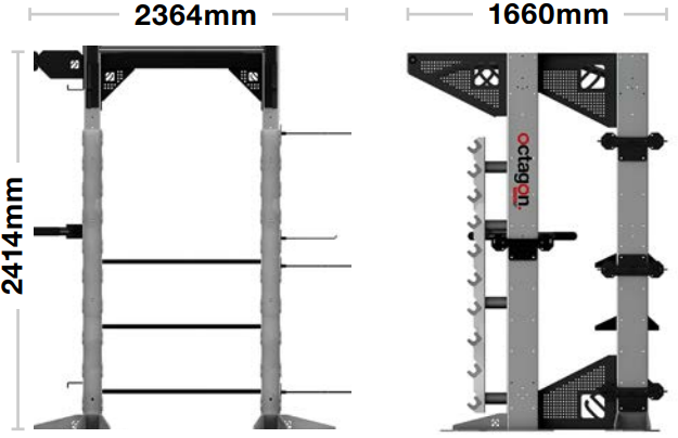 Octagon Free Standing Frames GymFitnessUk